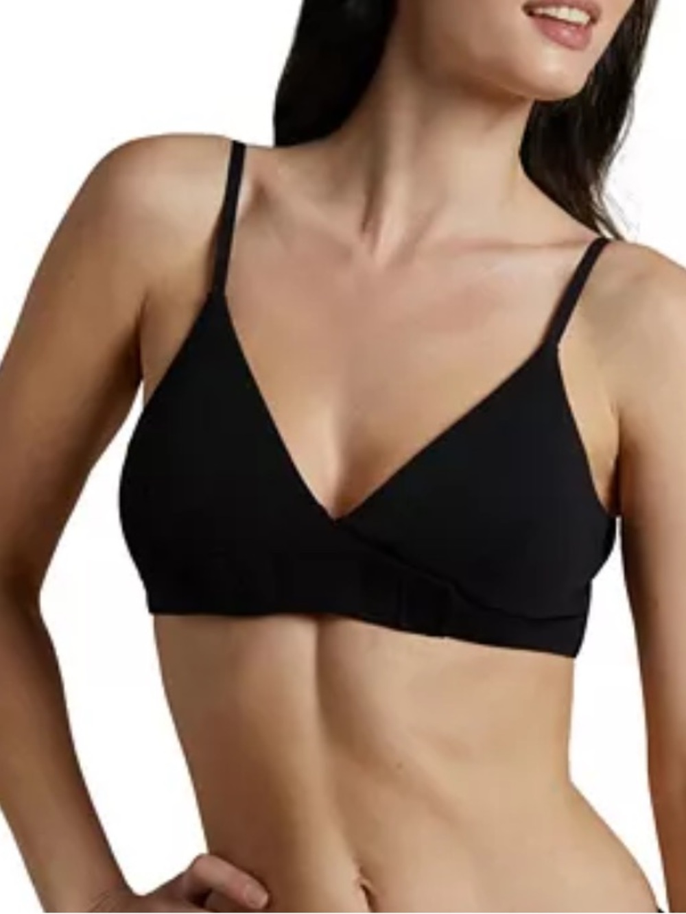 Slick chicks Velcro front closure black bra large
